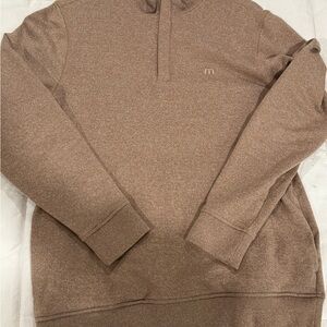 Brown Quarter-Zip Pullover